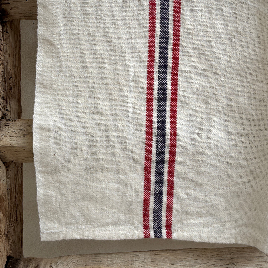 French Striped Linen Tea Towel