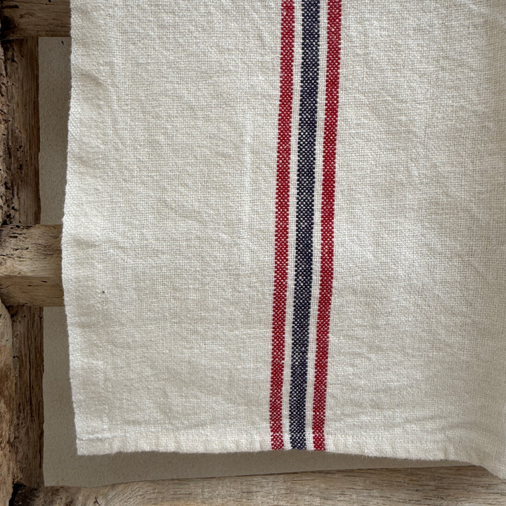 French Striped Linen Tea Towel