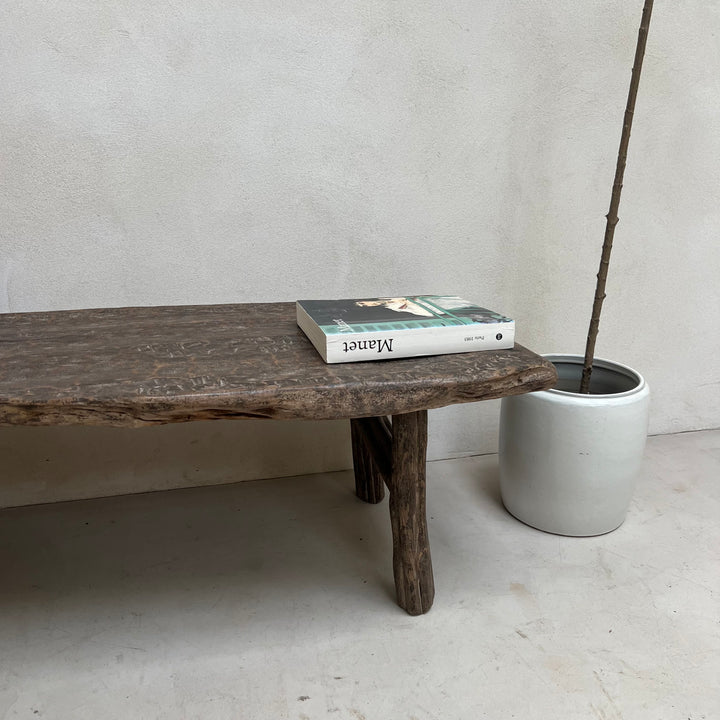 Antique Dark Wood Bench | Ziggy
