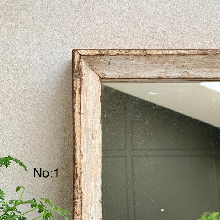 Vintage Reclaimed Architectural Square Wall Mirror | Ashley