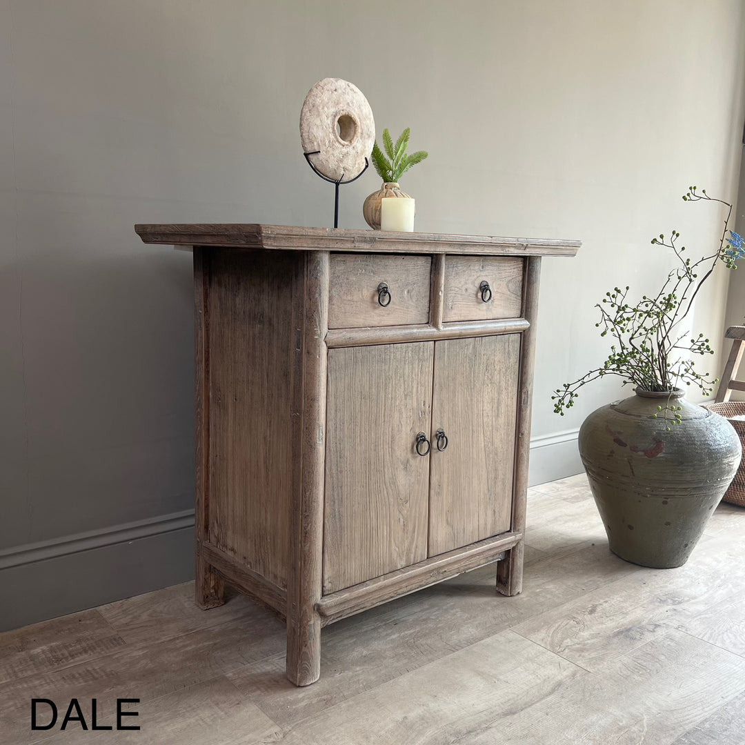 Small Antique Elm Cupboards