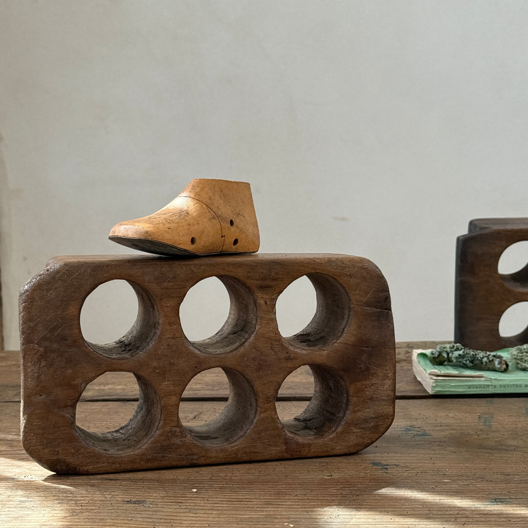Antique Indonesian Teak Sugar Mould | Primitive Wooden Object