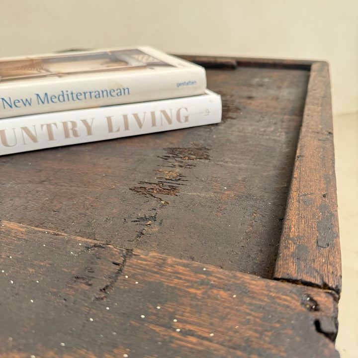 Antique Dark Wood Blanket Box | Toby