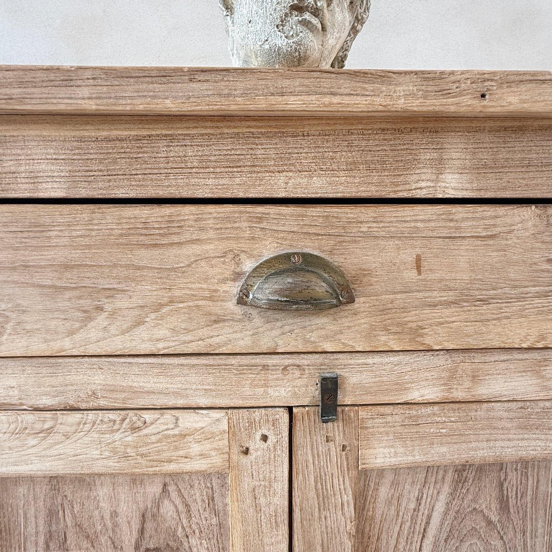 Vintage Whitewashed School Laboratory Cupboard – Albert