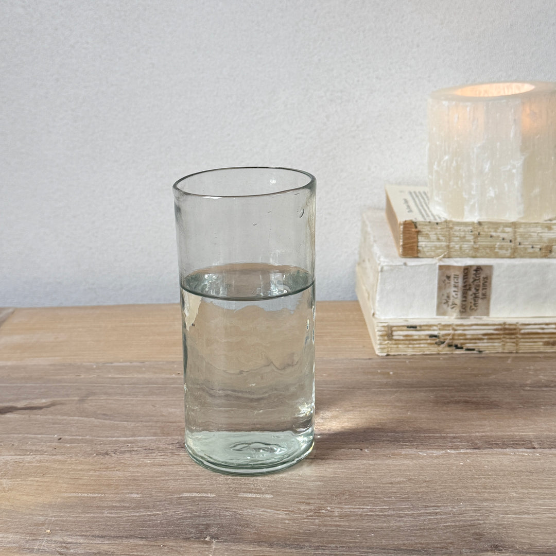 Tall Hand Blown Glass