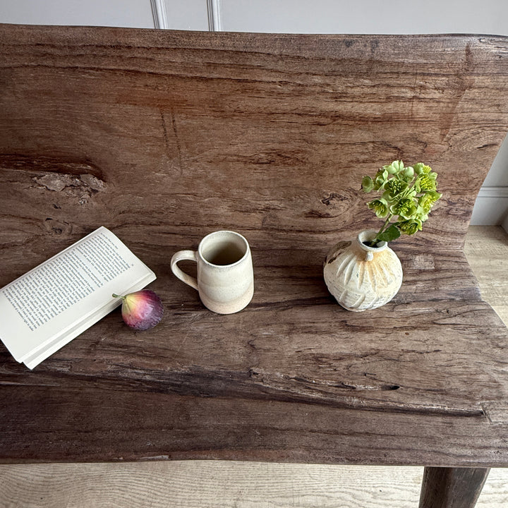 Small vintage hand carved bench | Arnold