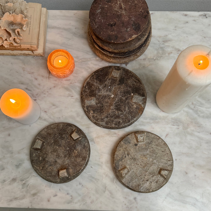 Antique small stone chapati plate
