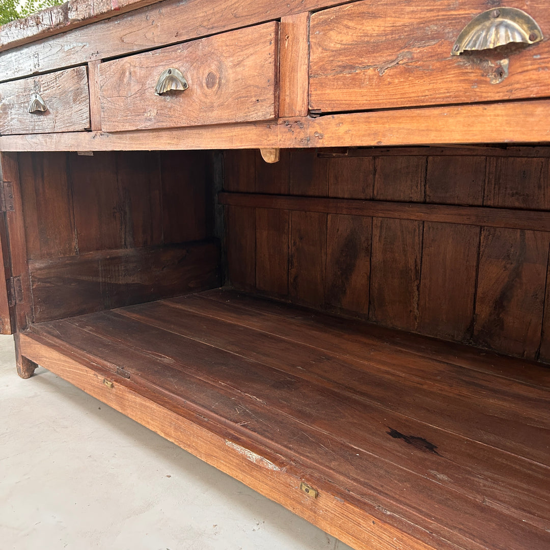 Vintage Workbench Kitchen Island | Elena