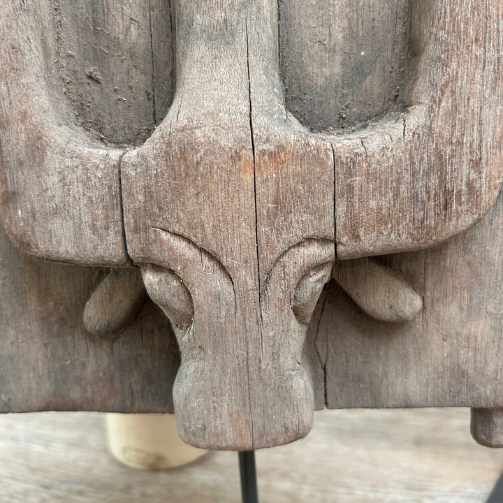 Small Antique Sumba Handcarved Panel | Budi