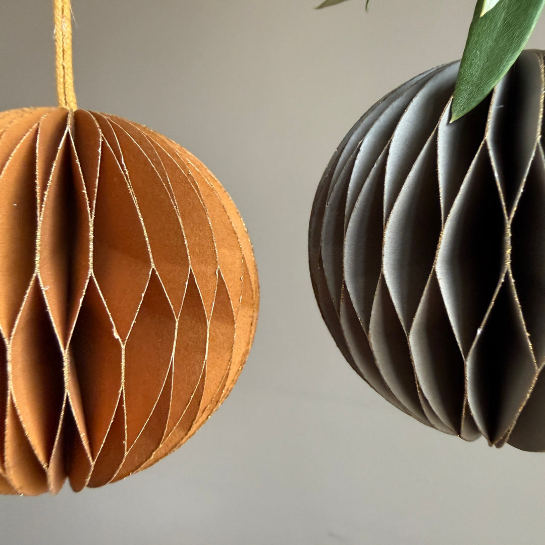 Jewel Tone Paper Baubles | Set of Four