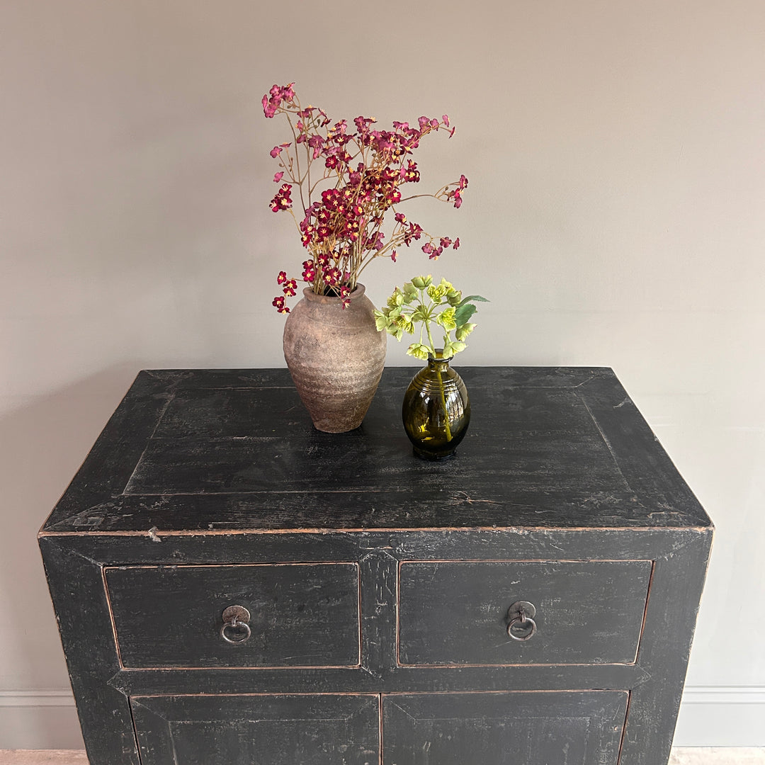 Antique Small Black Cupboard | Collette
