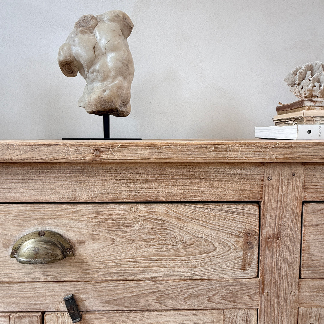 Vintage Whitewashed School Laboratory Cupboard – Albert