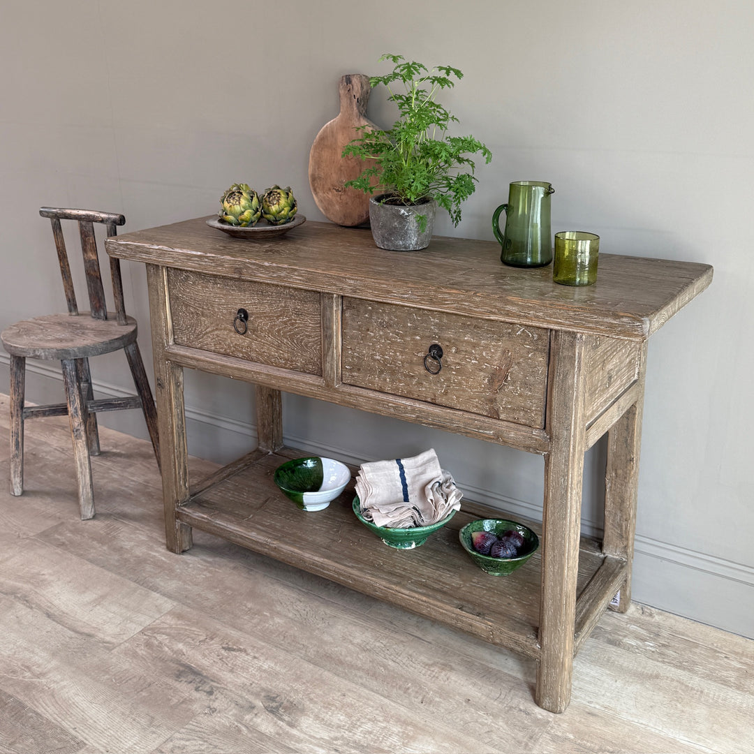 Antique Console Table with Drawers | Bailey