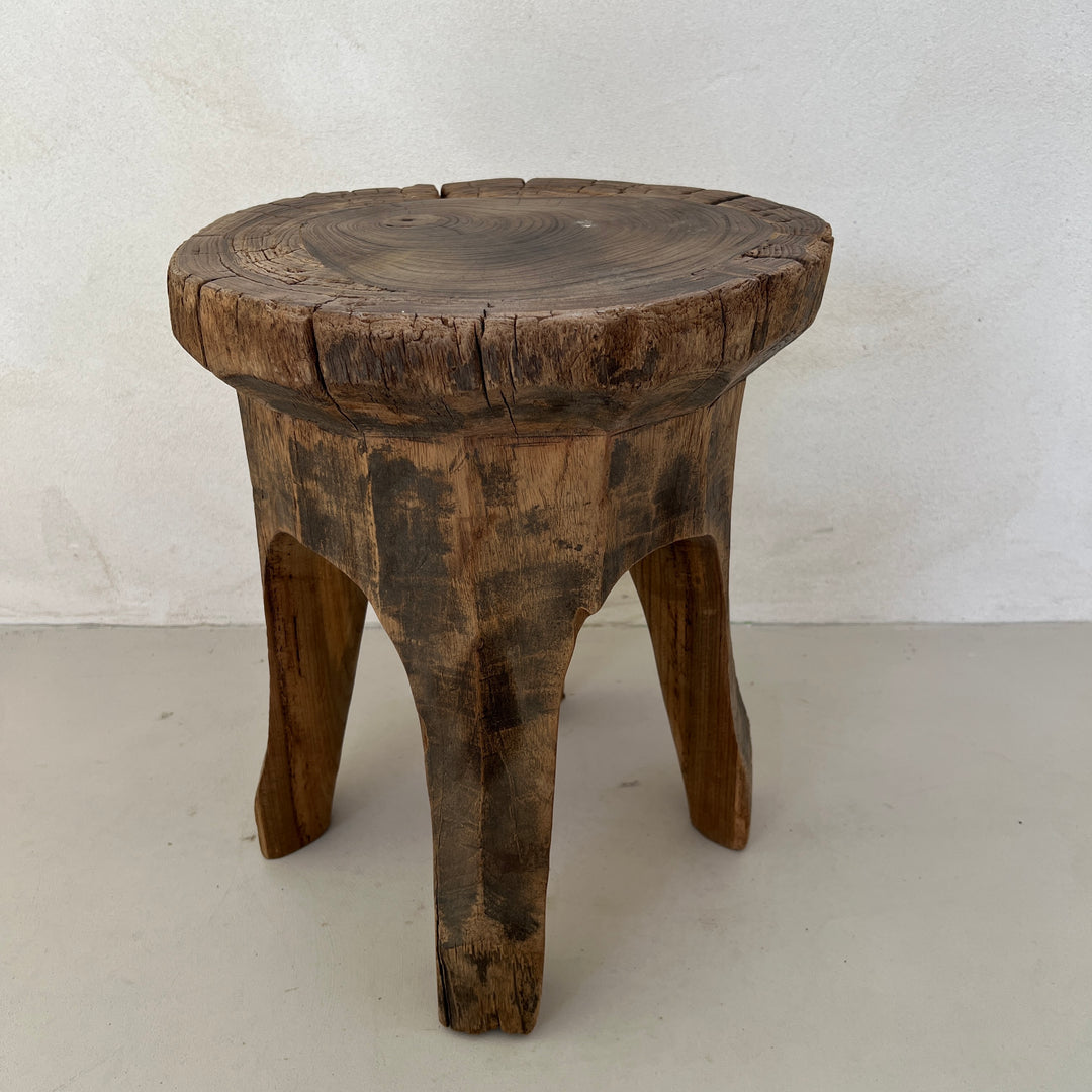 Tree Trunk Stool Side Table