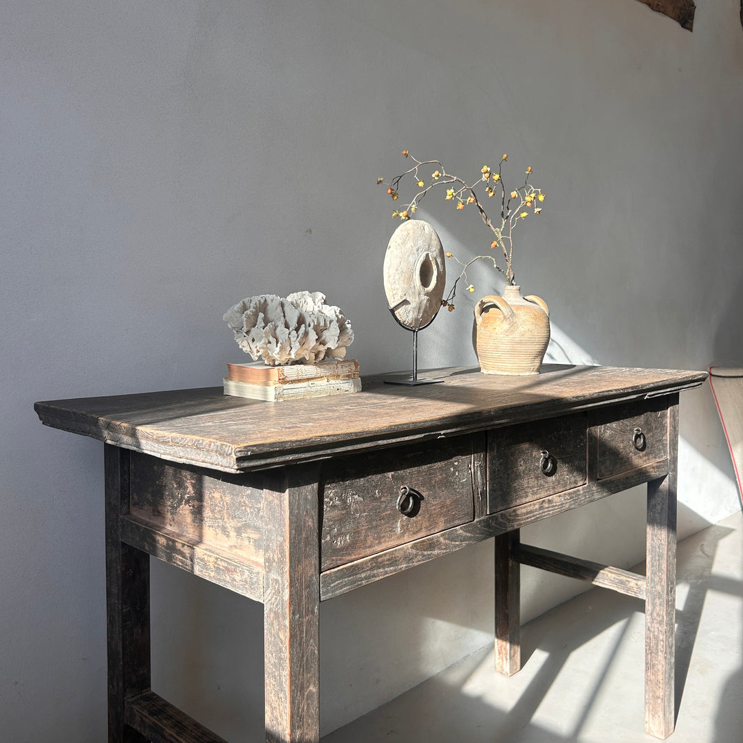 Antique Elm Console Table | Monkton