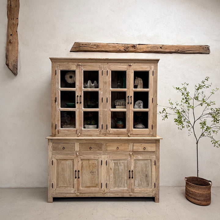 Reclaimed Whitewashed Glazed Cabinet | Solid Wood Dresser Willow