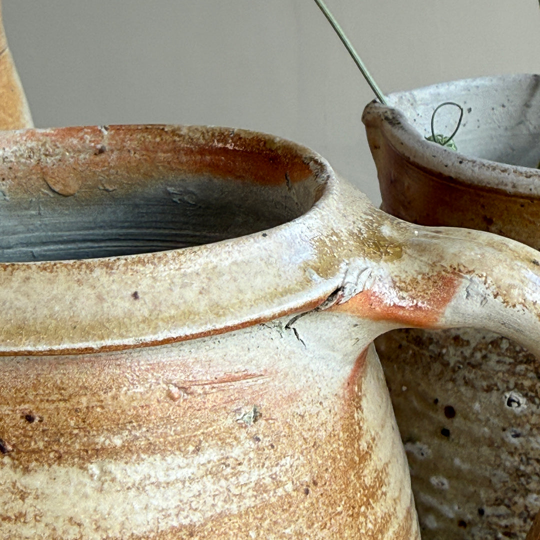 Antique French Stoneware Pitcher | Single Handle