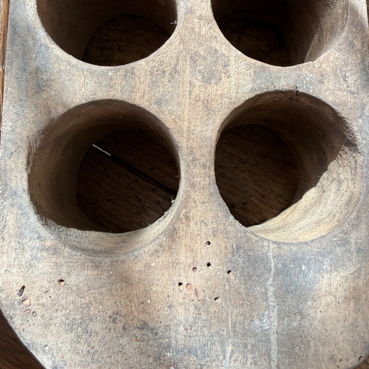 Antique Indonesian Teak Sugar Mould | Primitive Wooden Object