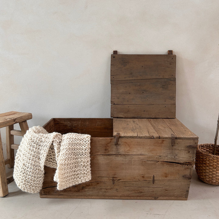 Antique Teak Blanket Box | Edward