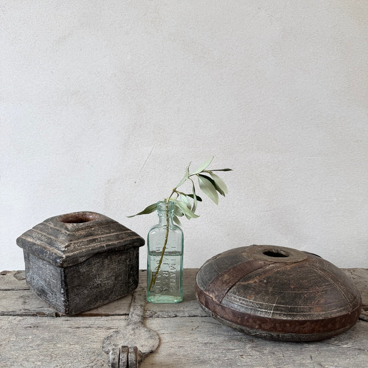 Antique Indian Teak Decorative Boxes
