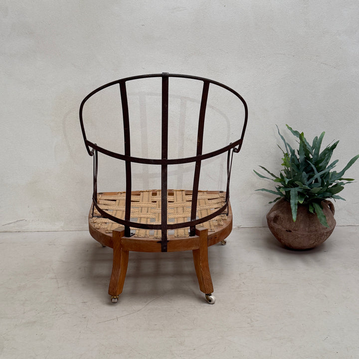 Deconstructed Antique Iron Armchair