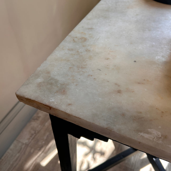 Original Vintage Marble Top Side Table | Petra