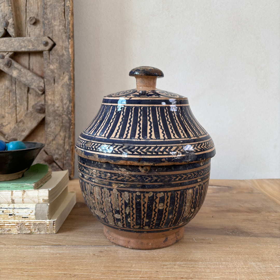 Antique Moroccan Safi Jubbaha Pot | Menna