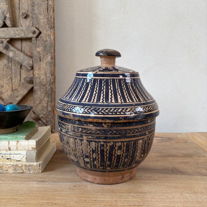 Antique Moroccan Safi Jubbaha Pot | Menna