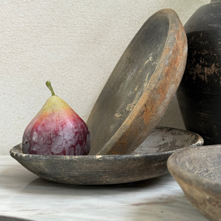 Antique small clay plate