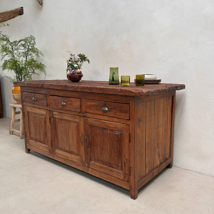Vintage Workbench Kitchen Island | Elena