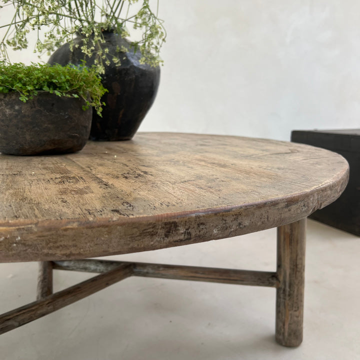 Round Antique Coffee Table | Melrose