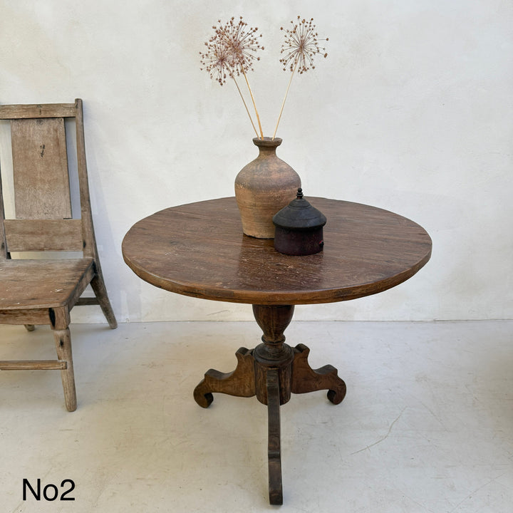 Antique Pedestal Round Tables Fenton