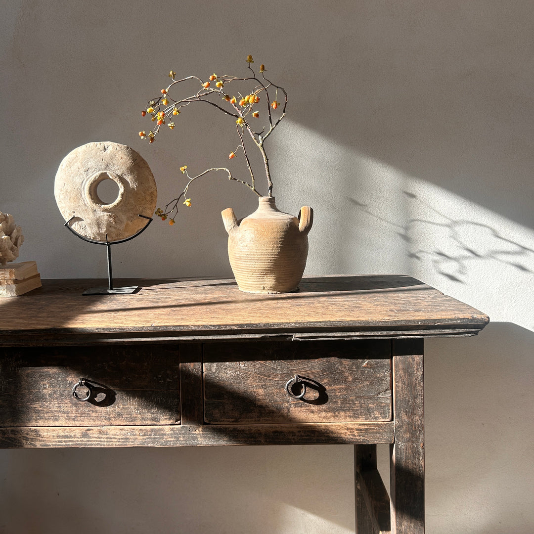 Antique Elm Console Table | Monkton