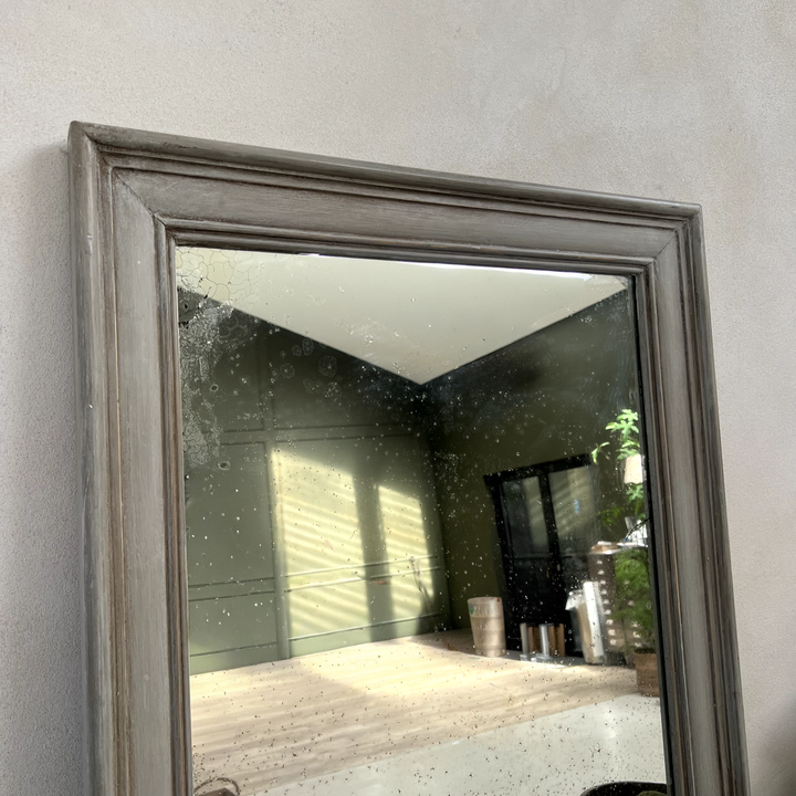 Antique Grey French Fox Mirror Aimee