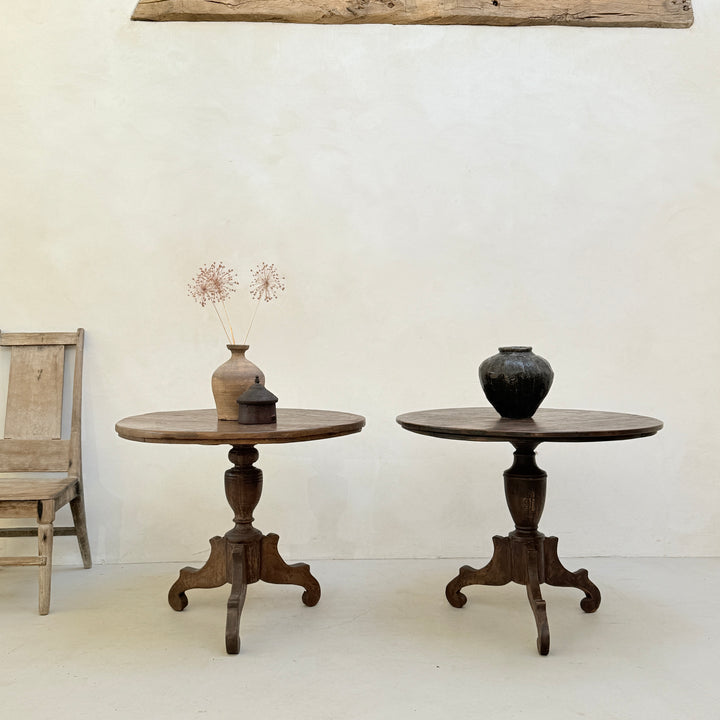 Antique Pedestal Round Tables Fenton