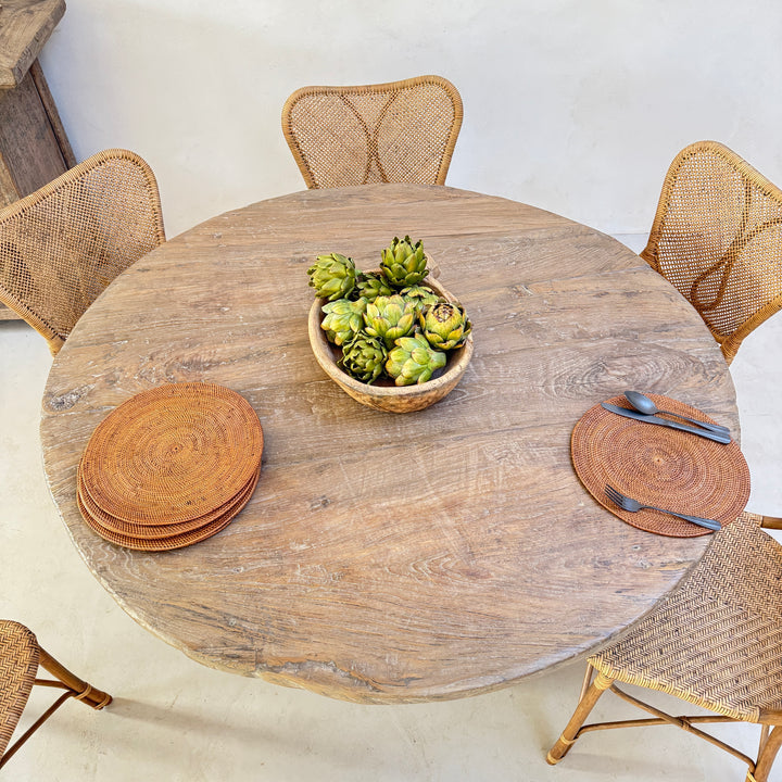 Rustic Timber Round Dining Table | Harrogate