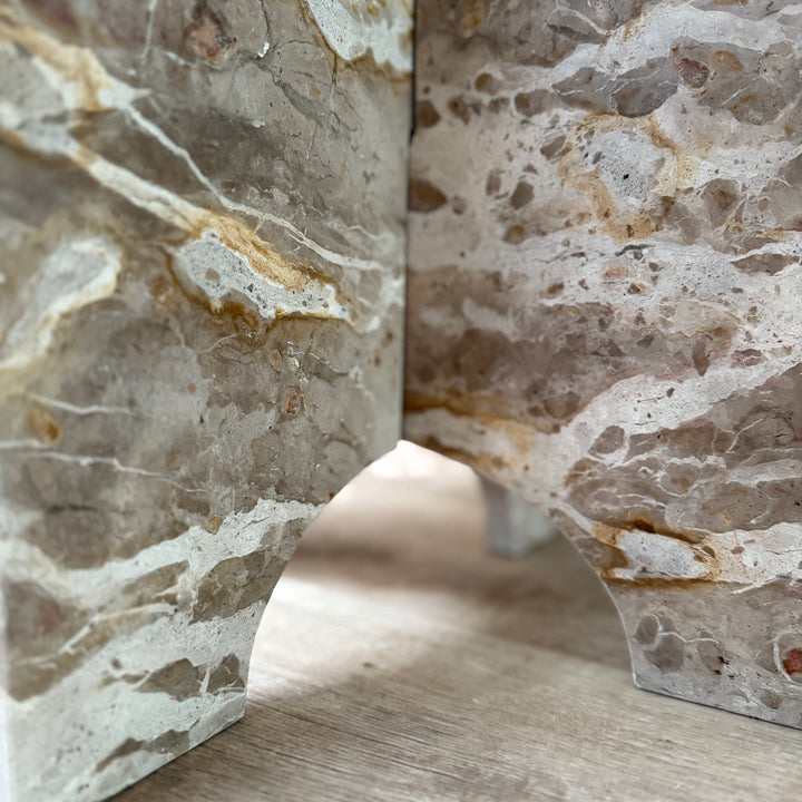 Natural Round Marble Side Table