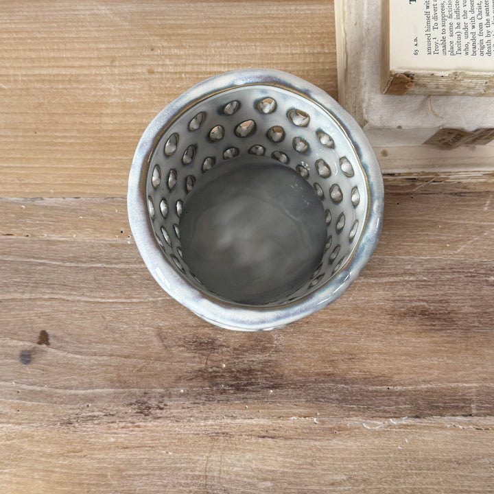 Ceramic Glazed Candle Holder