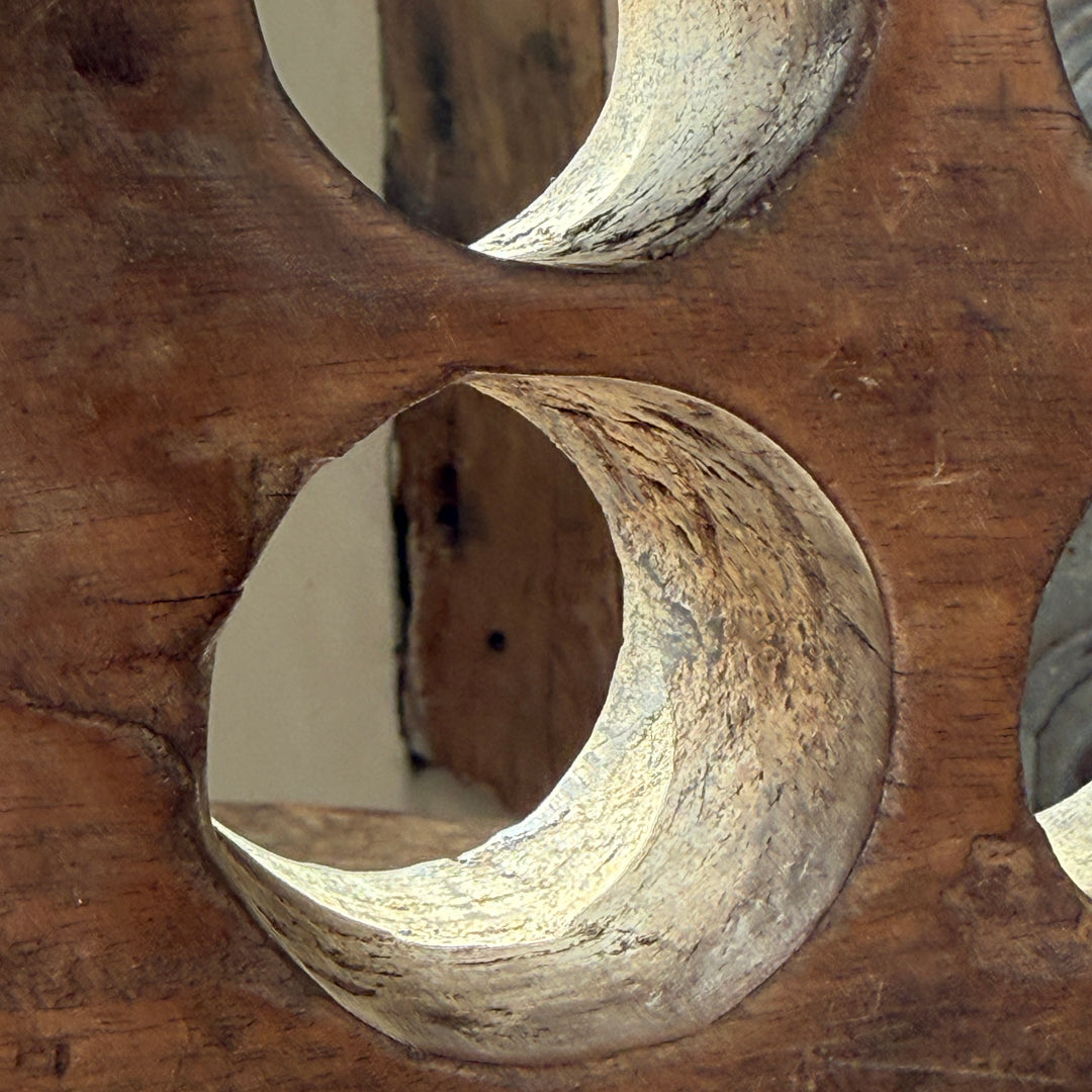 Antique Indonesian Teak Sugar Mould | Primitive Wooden Object