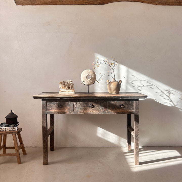 Antique Elm Console Table | Monkton