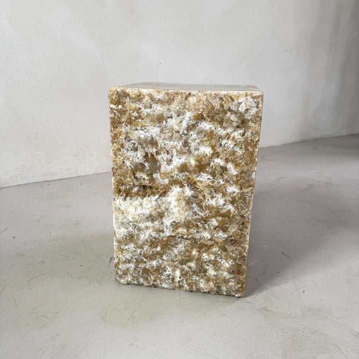 Solid Onyx Plinth | side table