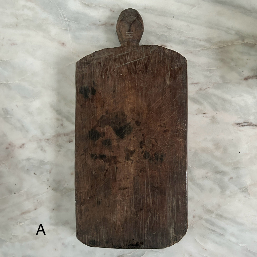 Primitive Wooden Figure | Cotton Pounding Board