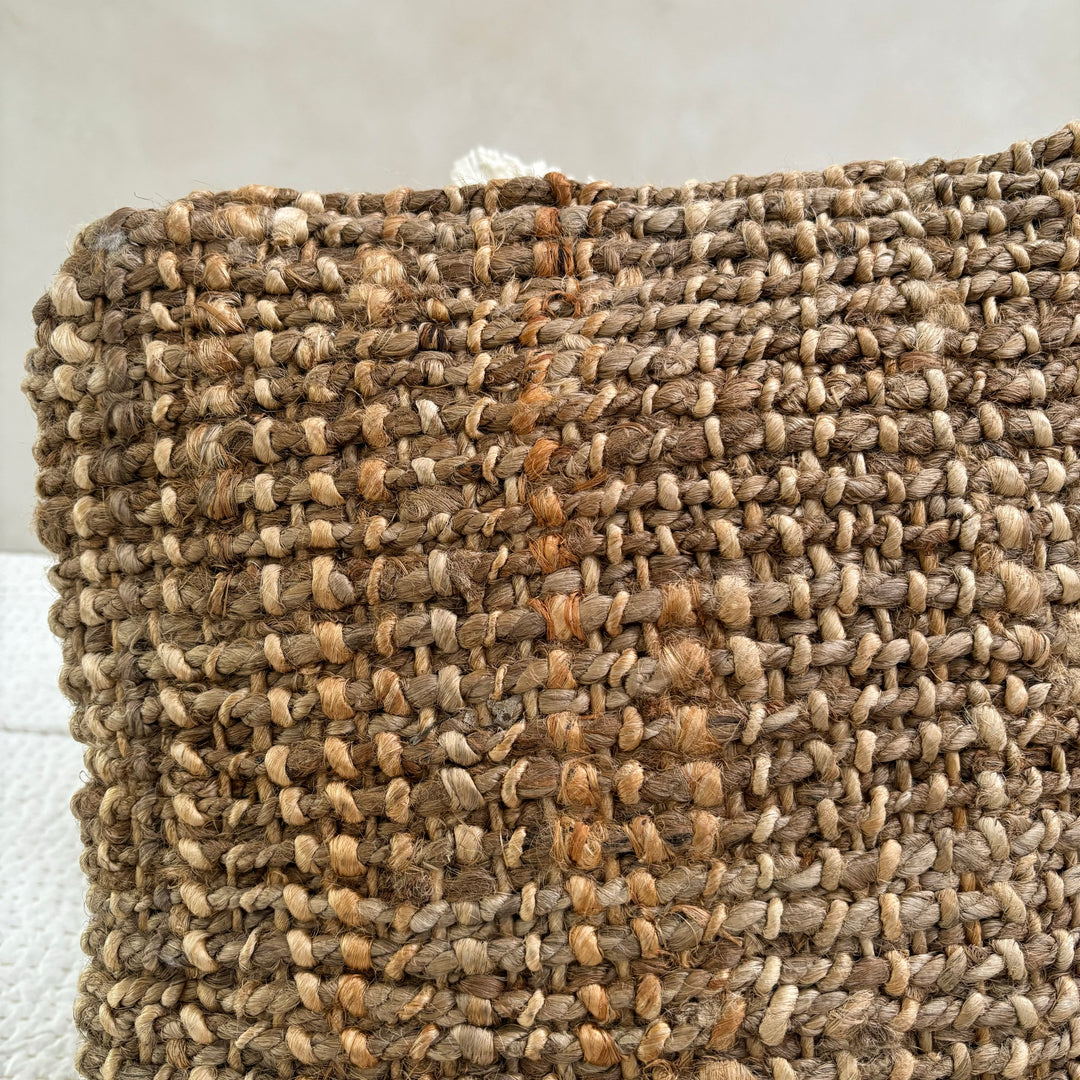 Natural Handwoven Jute Cushion