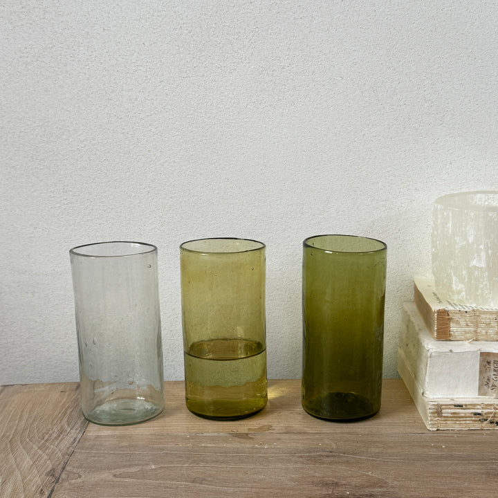 Tall Hand Blown Glass