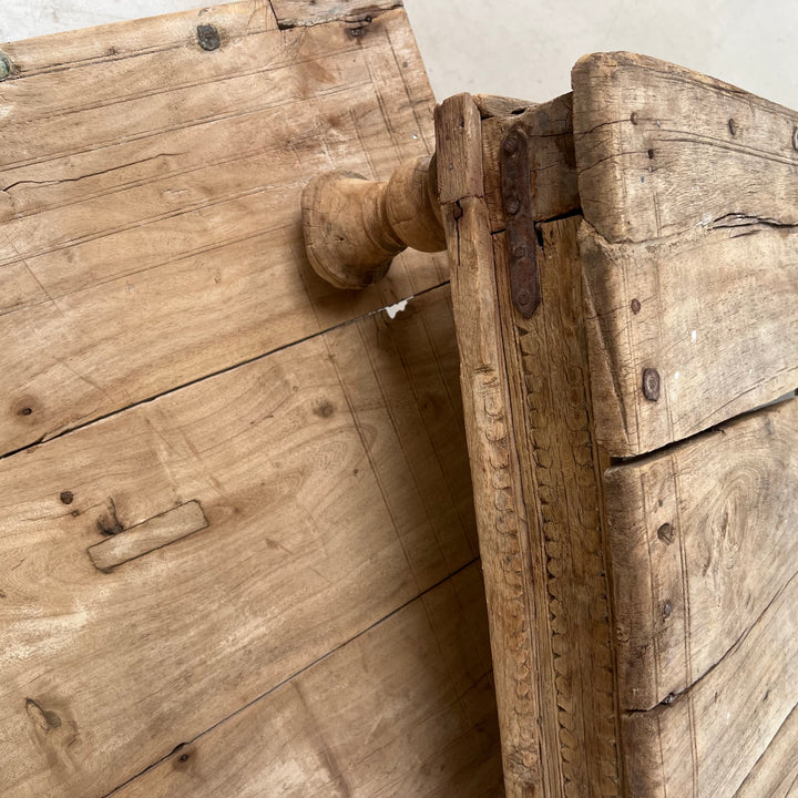 Antique Sqaure Indian Low Coffee Table | Bajot