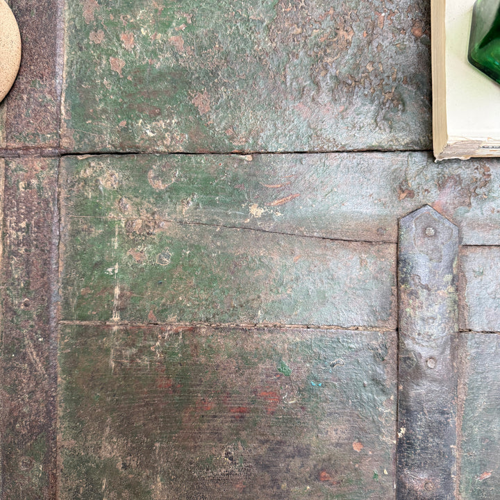 Antique Dark Green Blanket Box | Clandon