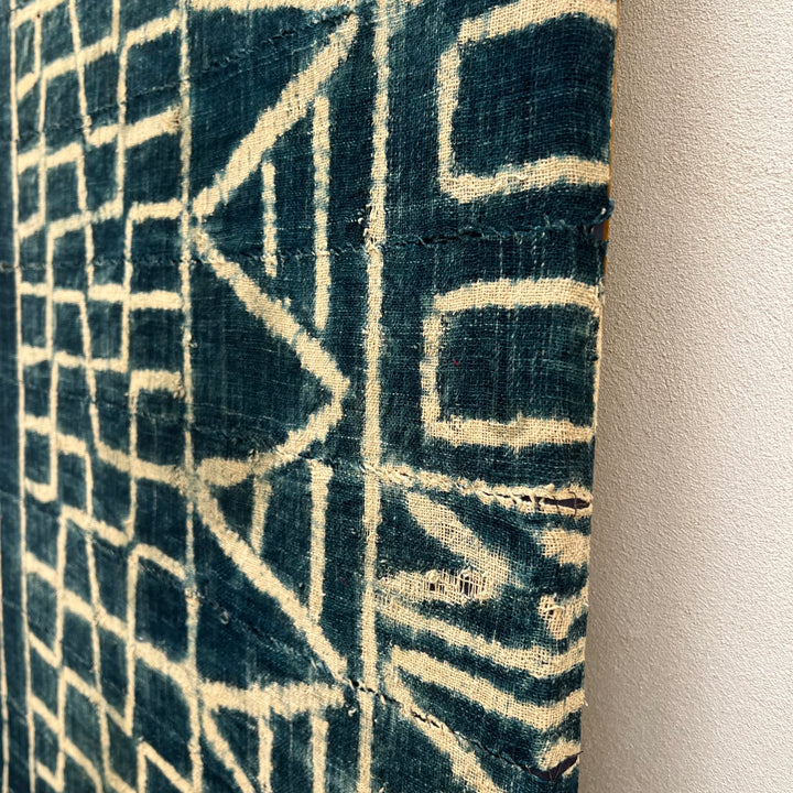 Antique Tribal Indigo Textile Artwork | 120 X 70