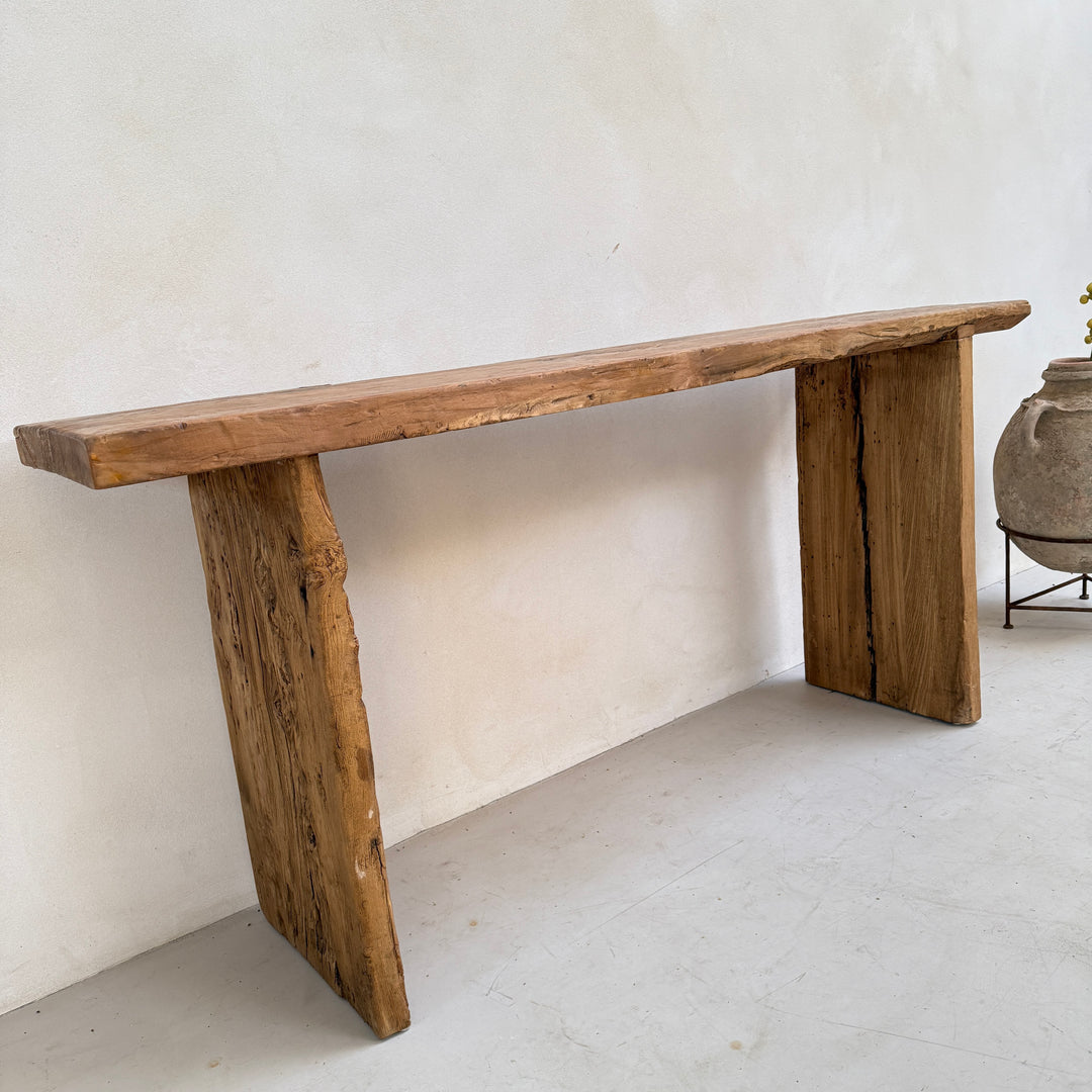 Rustic Reclaimed Wood St Ives Console Dark