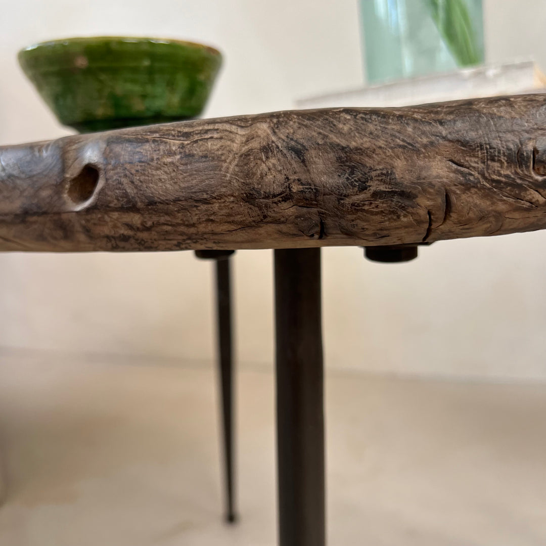Ancient burr elm side table | Tabitha