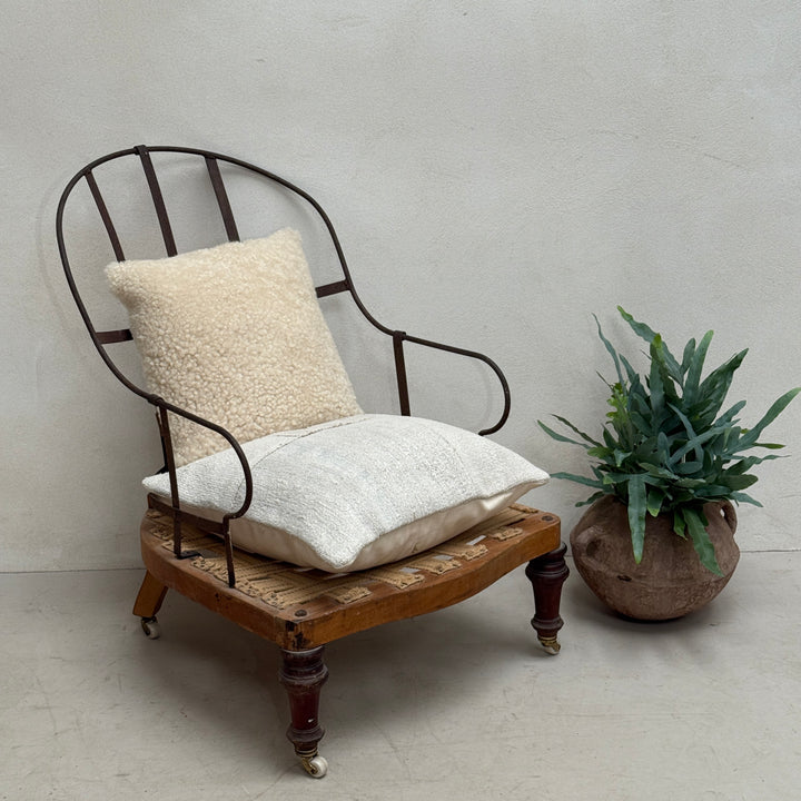 Deconstructed Antique Iron Armchair